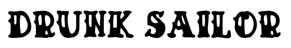 Drunk Sailor font preview